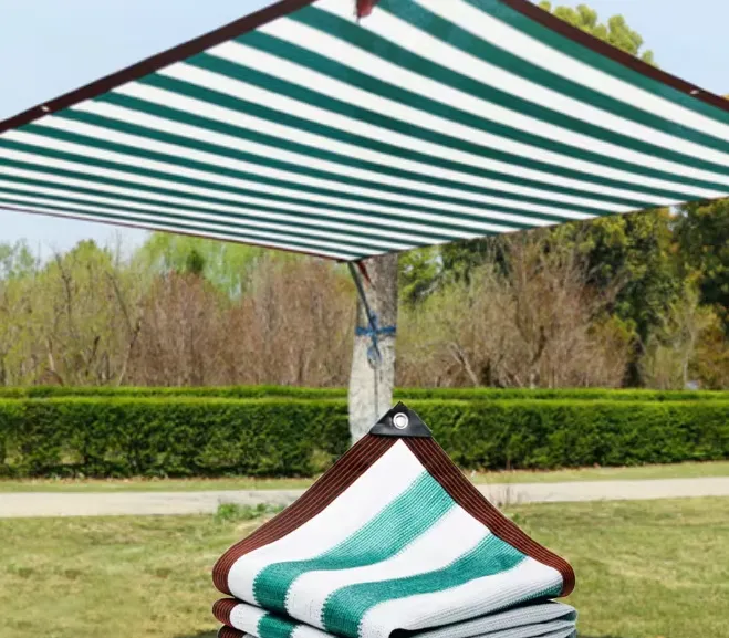 Multi-Color Balcony Shade Privacy Net – GreenBlueBlackGrayBeige-2